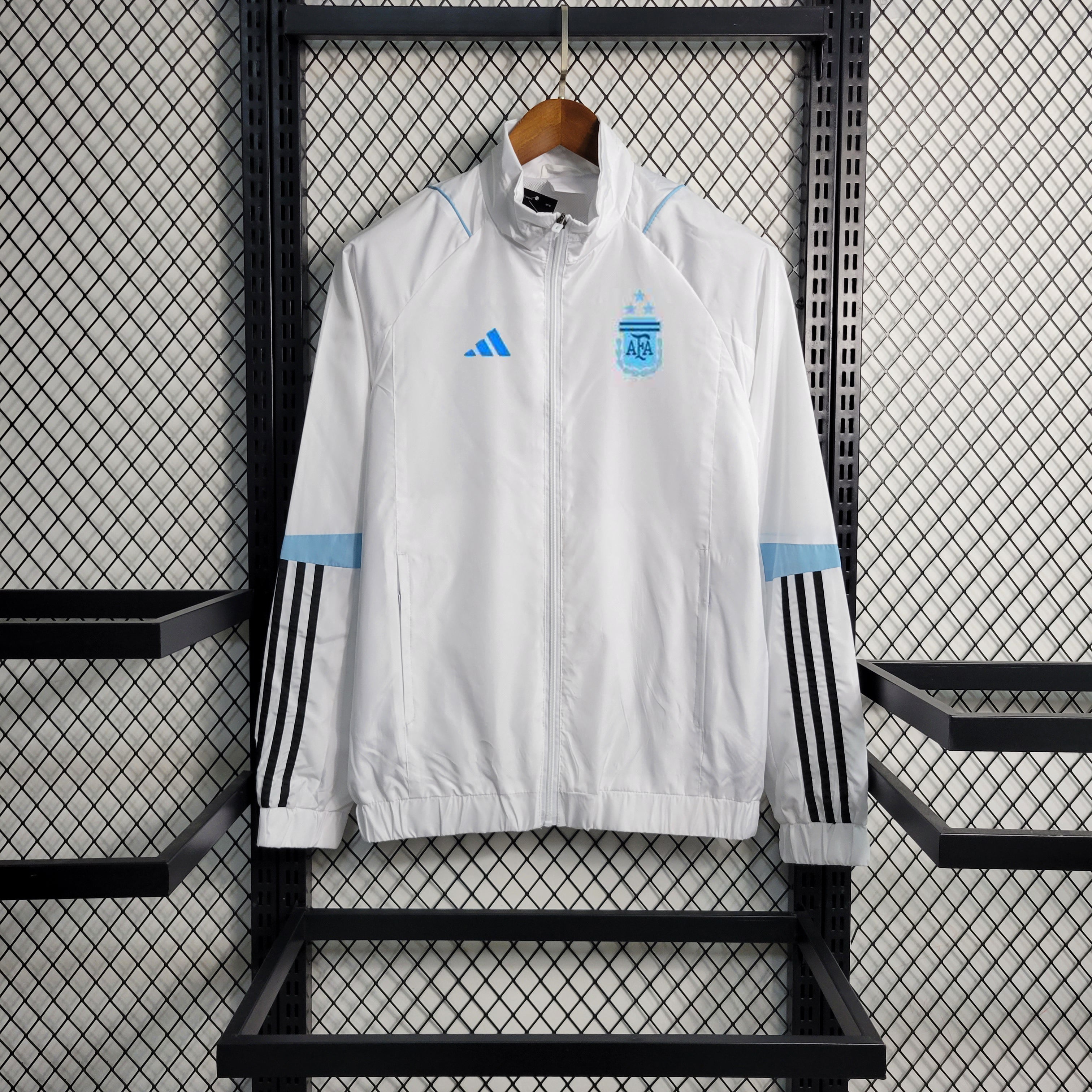 Veste Windbreaker Argentine Blanche et Bleue